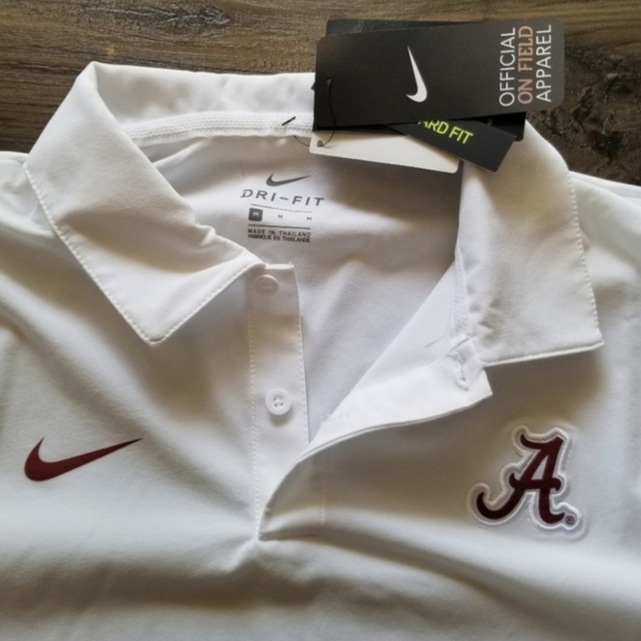 NIKE Alabama Football Coach Windbreaker Jacket White Men Medium 0324 - Picture 3 of 6